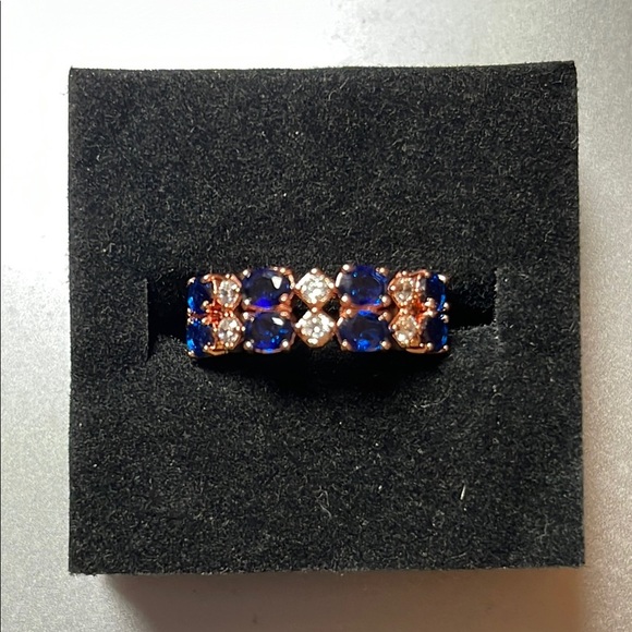 Bomb Party Sapphire and Rose Gold Ring - September 2024 - size 6 - Picture 3 of 4